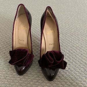 Christian Louboutin velvet heels
